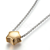 304 Stainless Steel Pendant Necklaces NJEW-L154-01GP-2