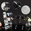  2 Sets 2 Styles Transparent Acrylic Sunglasses Display Stands ODIS-NB0001-29-4
