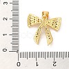 Rack Plating Brass Micro Pave Clear Cubic Zirconia Pendants KK-A206-05G-G-3