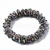 Faceted Transparent Glass Beads Stretch Bracelets BJEW-S144-001C-01-2