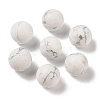 Natural Howlite No Hole Sphere Beads G-K353-04B-20-1