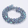 Synthetic Moonstone Beads Strands G-K280-02-10mm-12-2