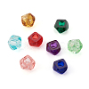  90pcs 6 colors Transparent Resin Beads RESI-TA0001-58-2