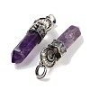 Natural Amethyst Pointed Big Pendants G-Q163-02AS-06-2