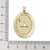 Rack Plating Brass Micro Pave Clear Cubic Zirconia Pendants KK-H474-24B-4