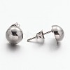 304 Stainless Steel Ear Studs EJEW-G149-02-2