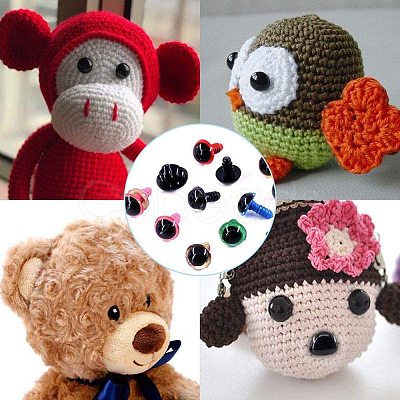 Craft Plastic Doll Eyes Stuffed Toy Eyes DIY-PH0001-62-1