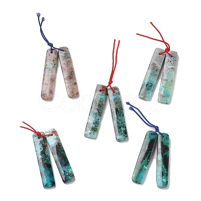 Natural Chrysocolla Big Pendants G-Q017-01-1