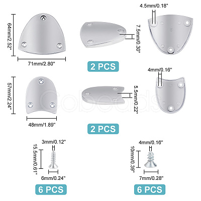 AHADEMAKER 1 Set Alloy Heel Plates FIND-GA0002-47-1