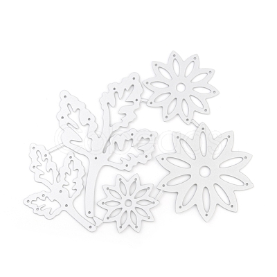 Flower Frame Metal Cutting Dies Stencils DIY-WH0017-05-1