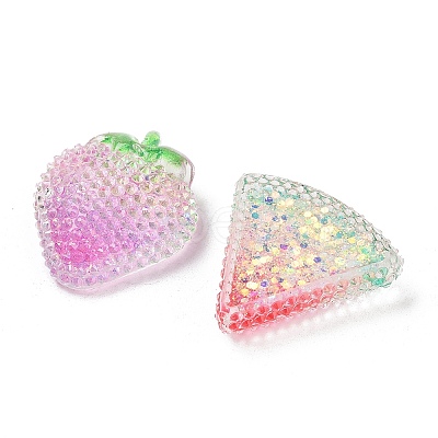 Transparent Resin Decoden Cabochons RESI-M045-04-1