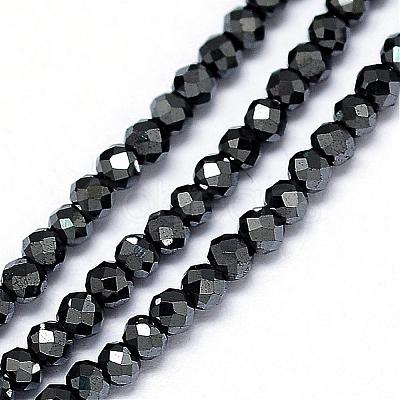 Non-magnetic Synthetic Hematite Bead Strands G-G914-2mm-33-1