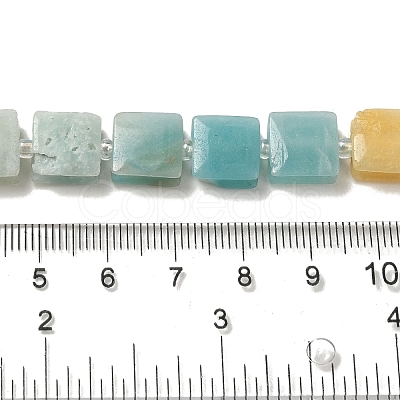 Natural Flower Amazonite Beads Strands G-L596-A14-01-1