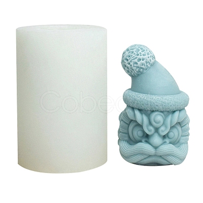 3D Dancing Lion Head DIY Food Grade Silicone Statue Candle Molds PW-WG99762-01-1