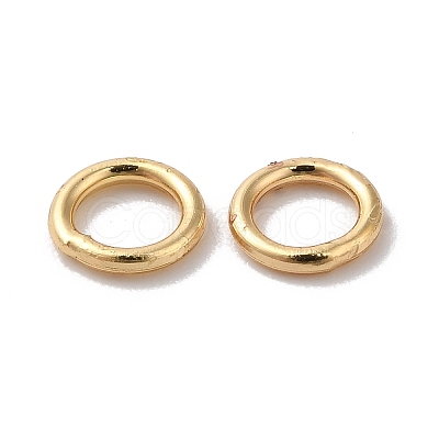 Brass Soldered Jump Rings X-KK-G465-26G-1