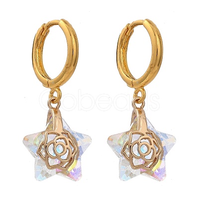 Brass Huggie Hoop Earring EJEW-JE04261-01-1