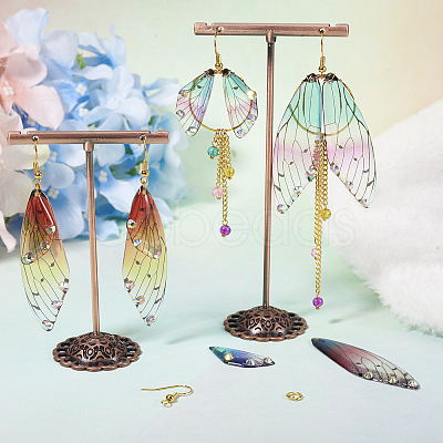 DIY Butterfly Wings Dangle Earring Making Kit DIY-TA0004-45-1