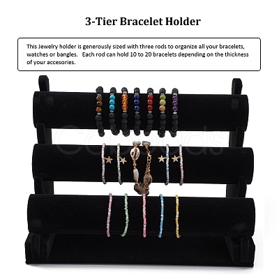 Velvet Bracelet Displays BDIS-WH0002-02-1