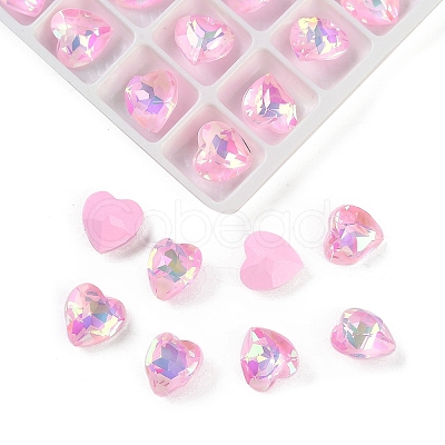 Pointed Back Glass Rhinestone Cabochons GGLA-S003-02A-1