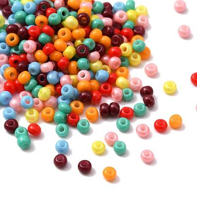 5950Pcs 7 Colors 12/0 Opaque Color Glass Seed Beads SEED-YW0001-77-1