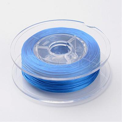 Japanese Eco-Friendly Dyed Flat Elastic Crystal String EW-F005-0.6mm-05-1