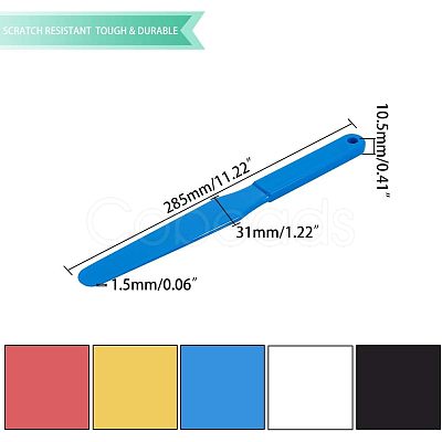 Olycraft Plastic Oil Painting Scraper Knife AJEW-OC0001-16-1