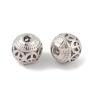 Rack Plating Alloy Beads FIND-C055-07P-1