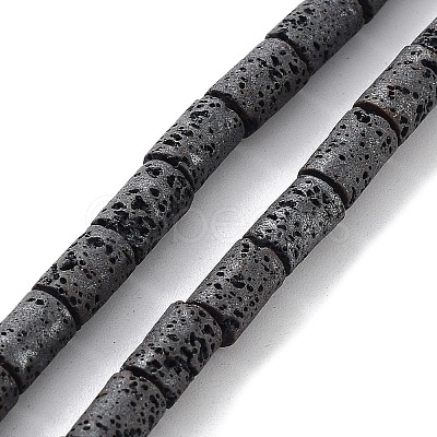 Natural Lava Rock Beads Strands G-H303-C22-1