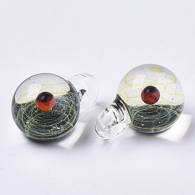 Handmade Lampwork Pendants LAMP-N021-005D-1