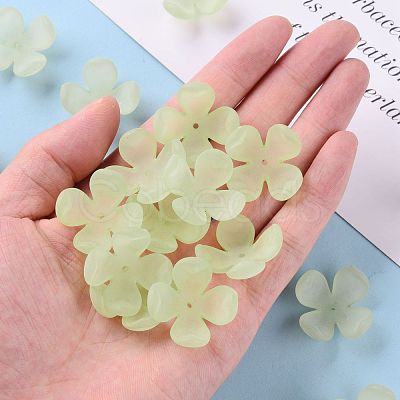 Frosted Acrylic Bead Caps MACR-S371-06A-728-1