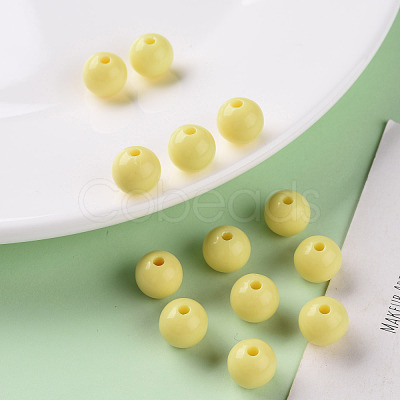 Opaque Acrylic Beads MACR-S370-C10mm-A10-1