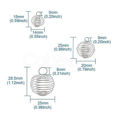 Fashewelry Iron Wire Pendants IFIN-FW0001-03-1