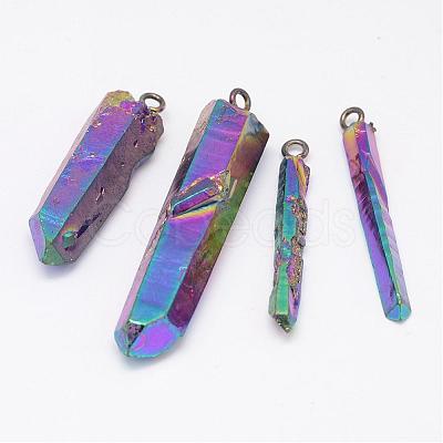 Natural Quartz Crystal Pendants G-G894-01-1