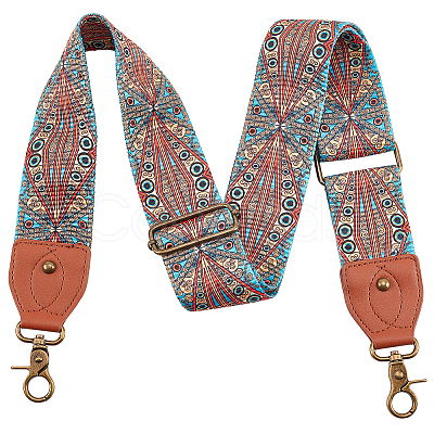 PandaHall Elite 1Pc Ethnic Style Adjustable Polyester Webbing Bag Straps FIND-PH0017-29A-1