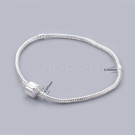 Silver Color Plated European Style European Style Bracelet Making X-PPJ024-S-1
