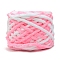 Soft Crocheting Polyester Yarn, Thick Knitting Yarn for Scarf, Bag, Cushion Making, Segment Dyed, Pink, 7mm, about 43.74 Yards(40m)/Skein