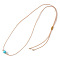 Stylish and Versatile Design Synthetic Turquoise Adjustable Beaded Necklaces for Women, 29.92 inch(76cm)