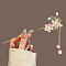 Alloy Hair Sticks, Hair Accessories for Women & Girls, Flower, 180mm