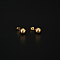 304 Stainless Steel Round Ball Stud Earrings for Women, Real 18K Gold Plated, 8mm