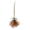 Halloween Witch Broom Ornament, with Grenadine, for Halloween Broomstick Witches Broom, Coconut Brown, 550x200mm