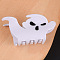 Halloween PVC Claw Hair Clips, Hair Accessories for Women & Girls, Ghost, 36x70x34mm