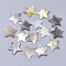 Black Lip Shell Charms, Star, Black, 13x13~14x1~2mm, Hole: 1.2mm