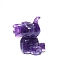 Natural Amethyst Display Decoraiton, Reiki Energy Stone Display Decorations, Elephant, 50x50x70mm