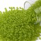 TOHO Round Seed Beads, Japanese Seed Beads, (4F) Transparent Frost Lime Green, 11/0, 2.2mm, Hole: 0.8mm, about 50000pcs/pound