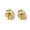 Brass Pendant Bails, Lead Free & Cadmium Free, Long-Lasting Plated, Real 18K Gold Plated, 8x4mm, Hole: 2.5mm