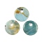 Natural Flower Amazonite Pendants, Donut/Pi Disc Charms, 45x5~7mm, Hole: 10.5mm