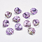 Faceted K9 Glass Rhinestone Charms, Imitation Austrian Crystal, Drop, Vitrail Light, 12x10x5.5mm, Hole: 1.4mm