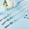 Gorgecraft 3Pcs 3 Style Interchangeable Alloy Snap Button Necklace Making FIND-GF0004-96-4