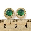 Hollow Brass Micro Pave Clear Cubic Zirconia Beads KK-G490-07G-3