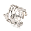 Multi-layer Alloy Open Cuff Rings for Women RJEW-M018-02P-01-1